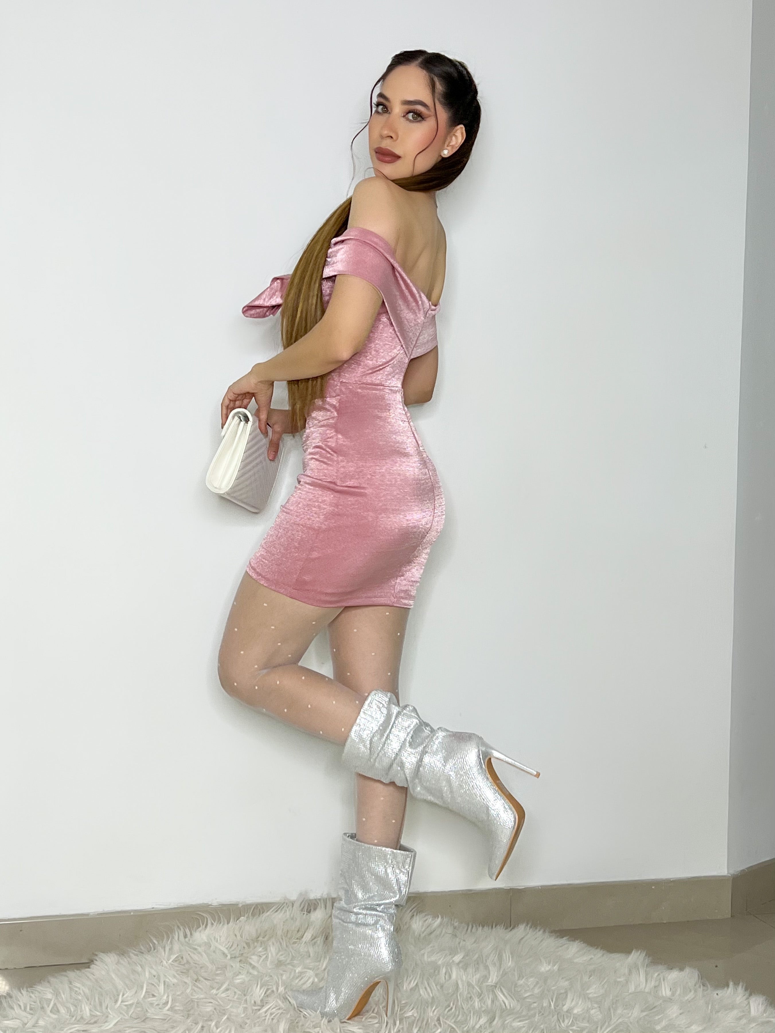 VESTIDO KRISTAL ROSA