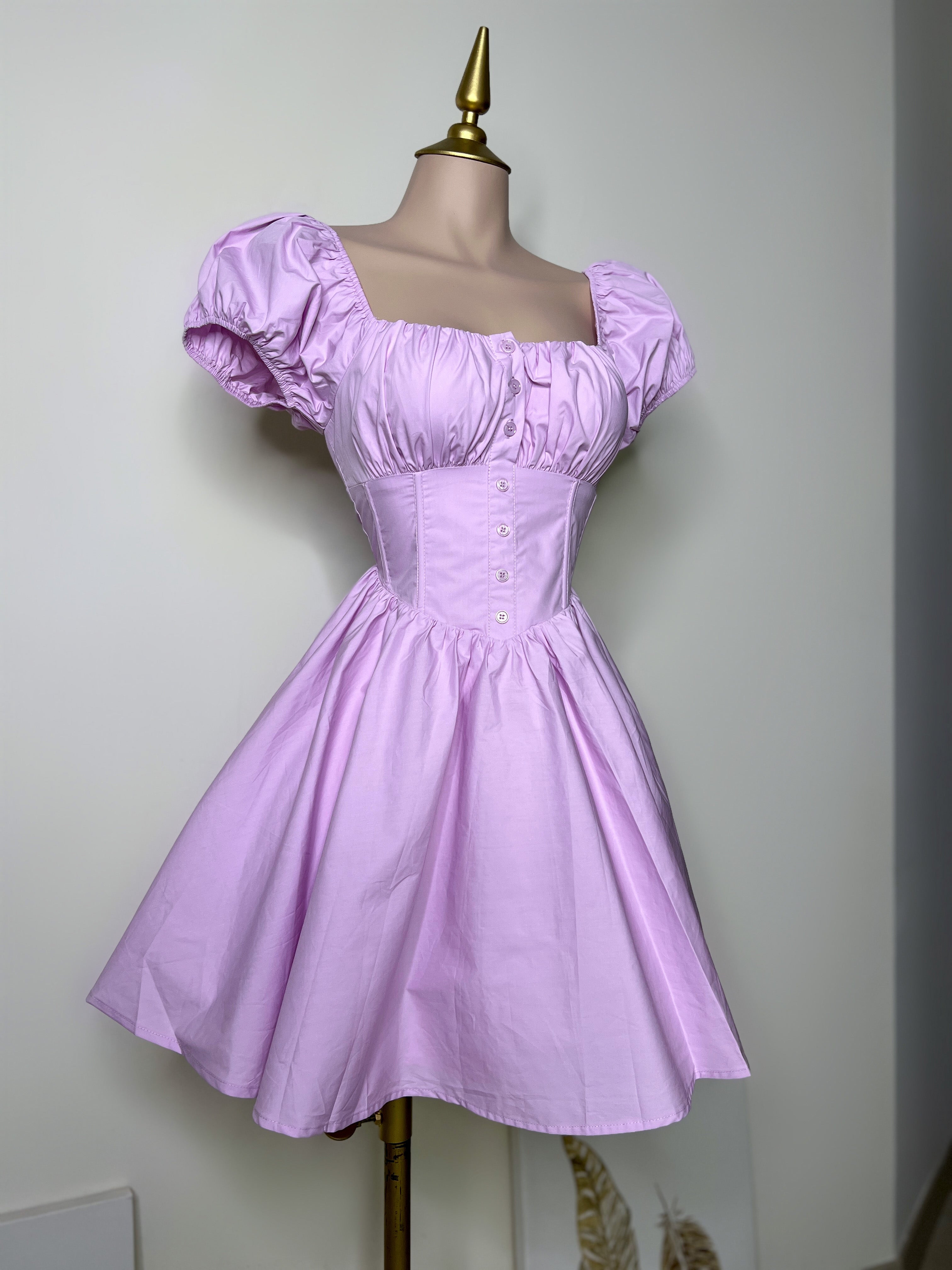 VESTIDO LILA ESTILO CORSET