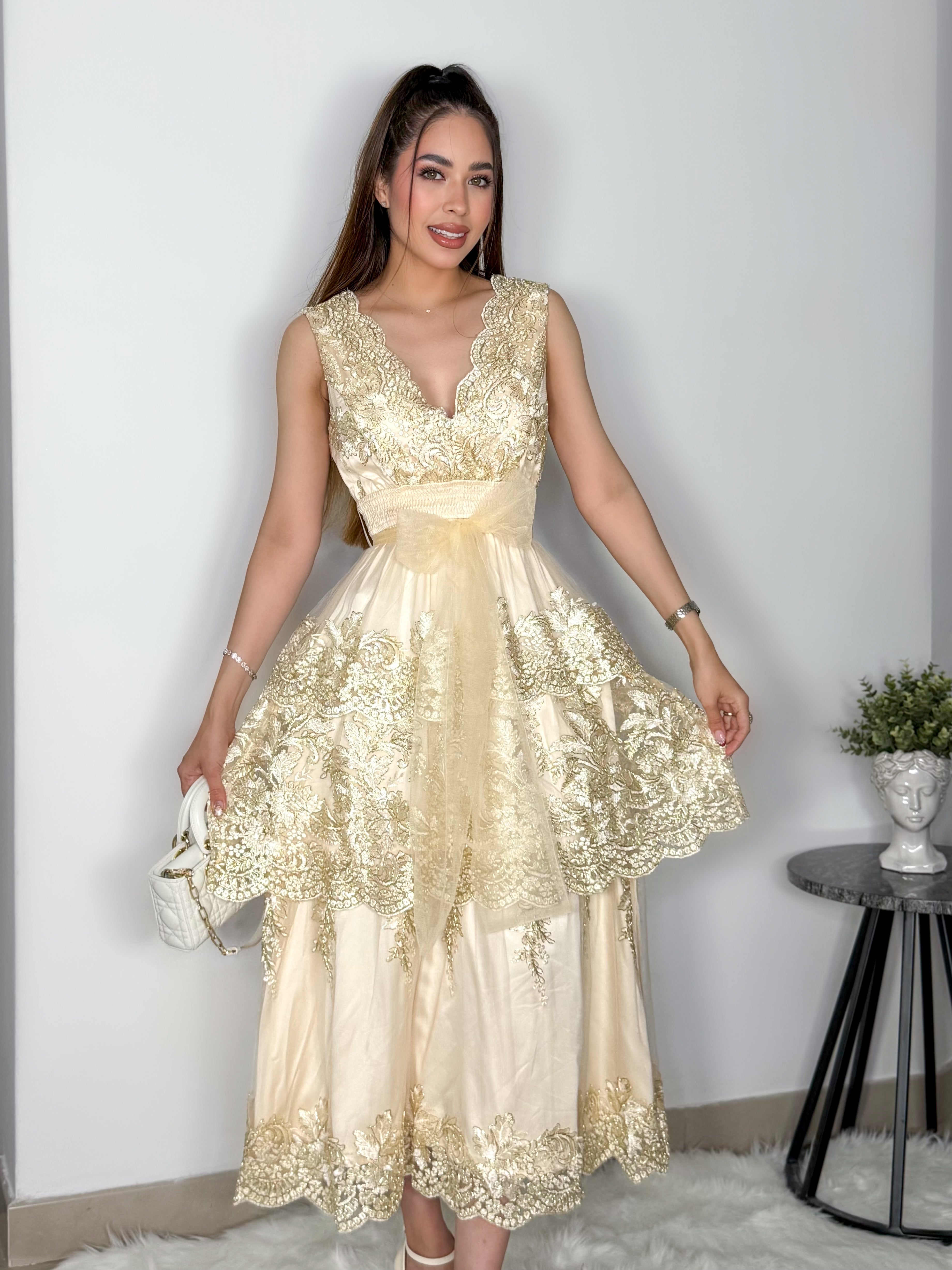 VESTIDO NATALI IVORY