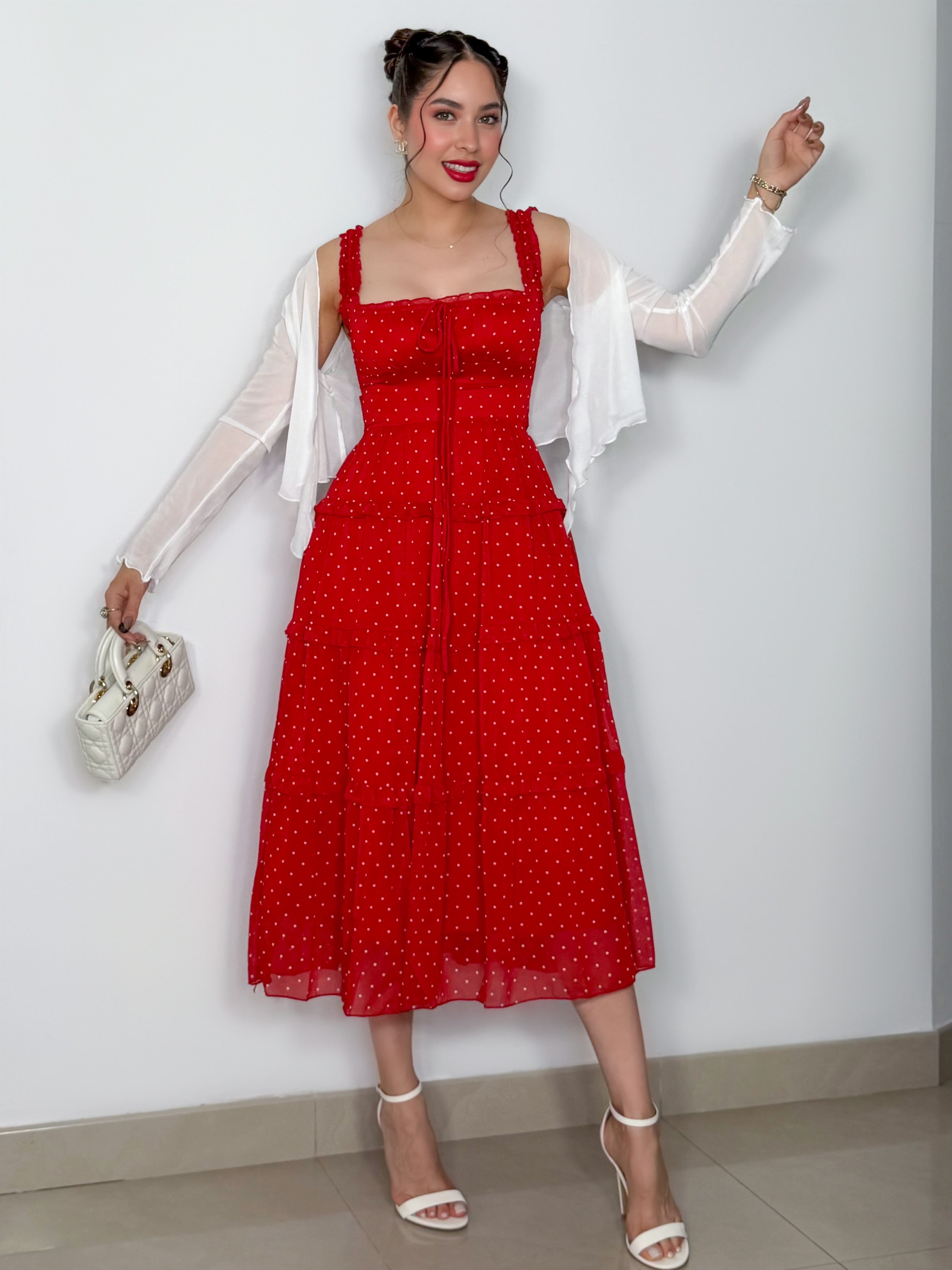 VESTIDO ITZAMAR ROJO