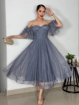 VESTIDO ALEJANDRA GRIS