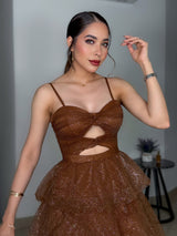 VESTIDO JOCEFINA MARRÓN