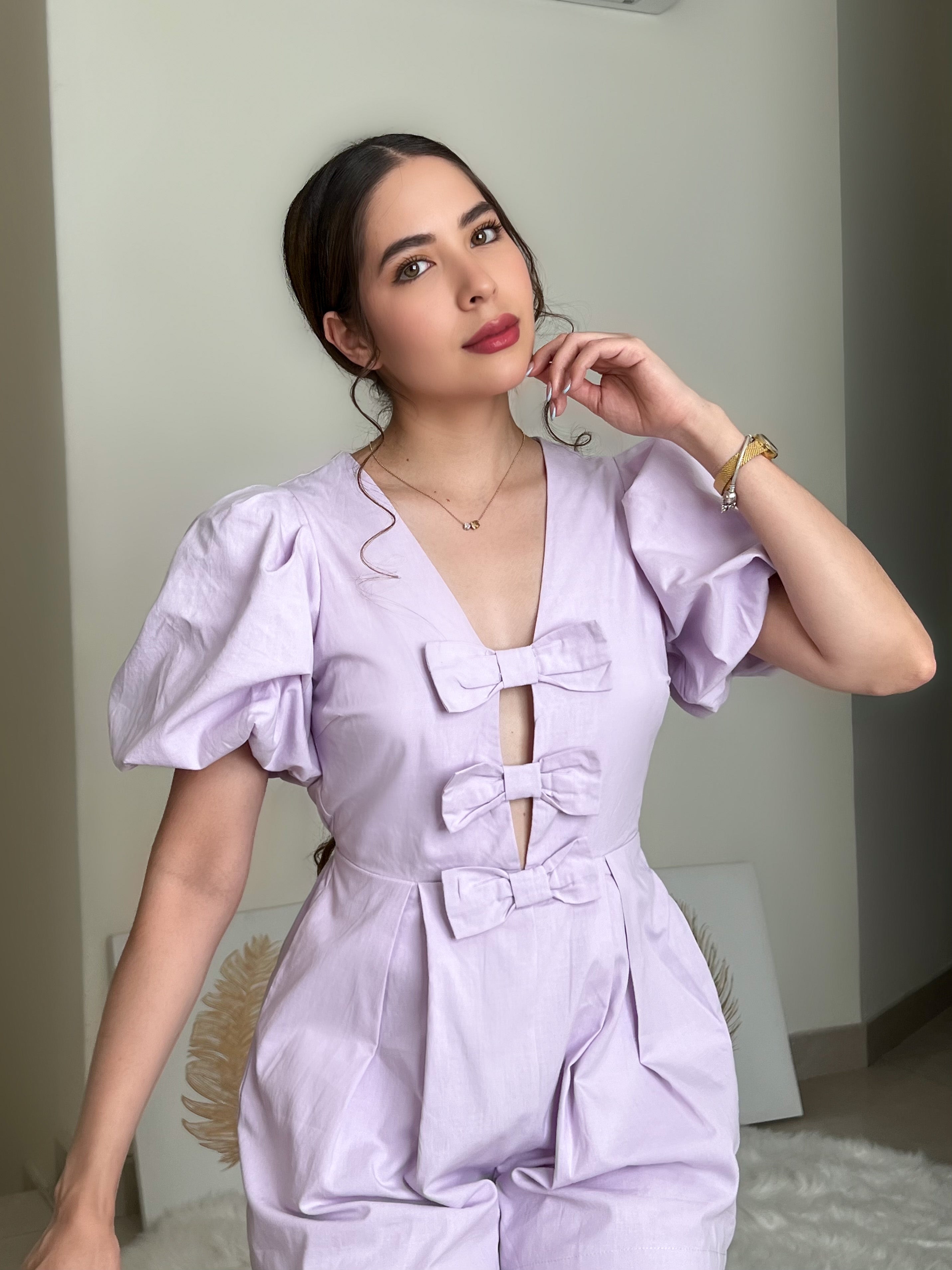 JUMPER DE MOÑITO LAVANDA