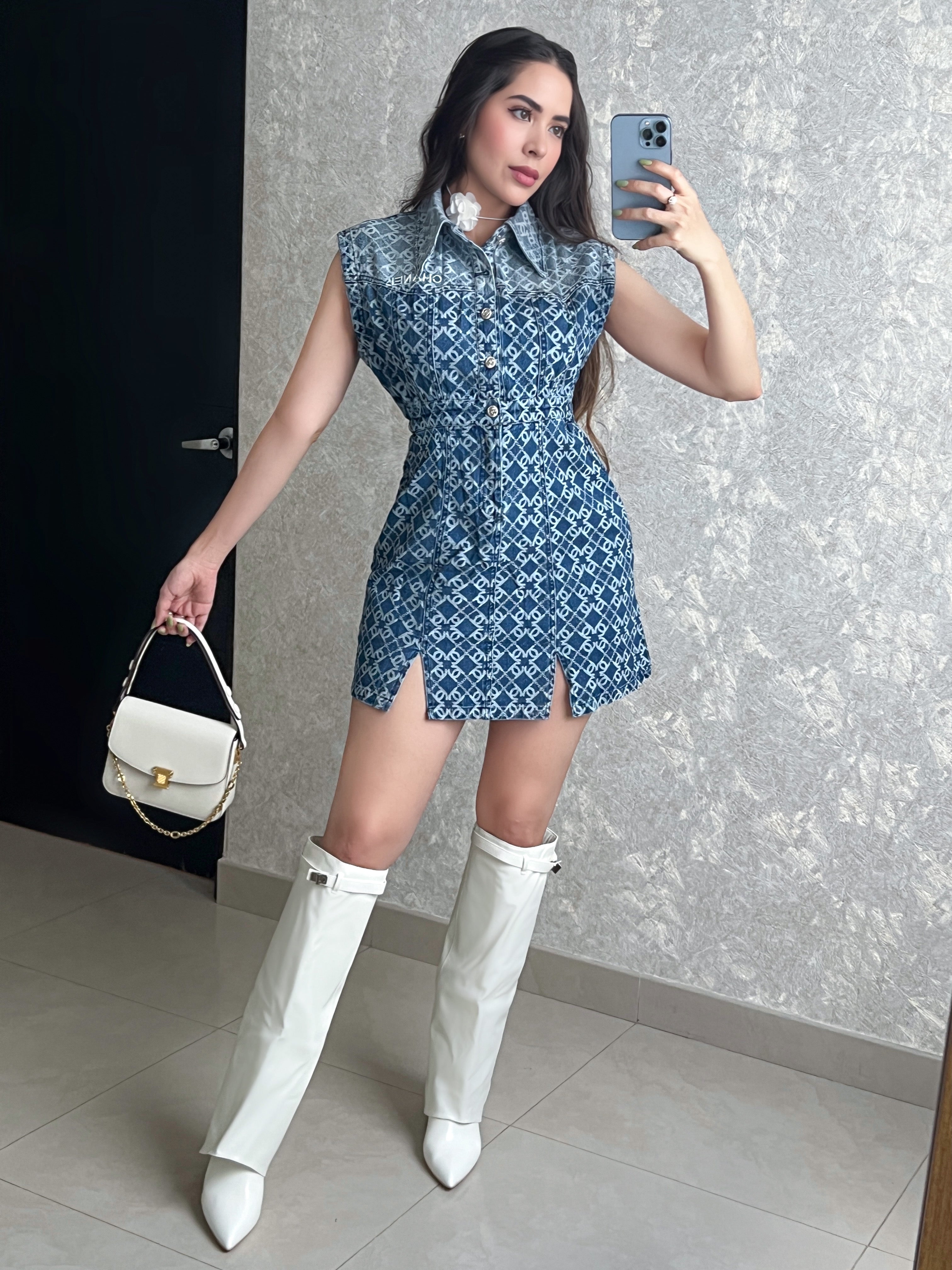 BOTAS BLANCAS PANTORRILLA ANCHA