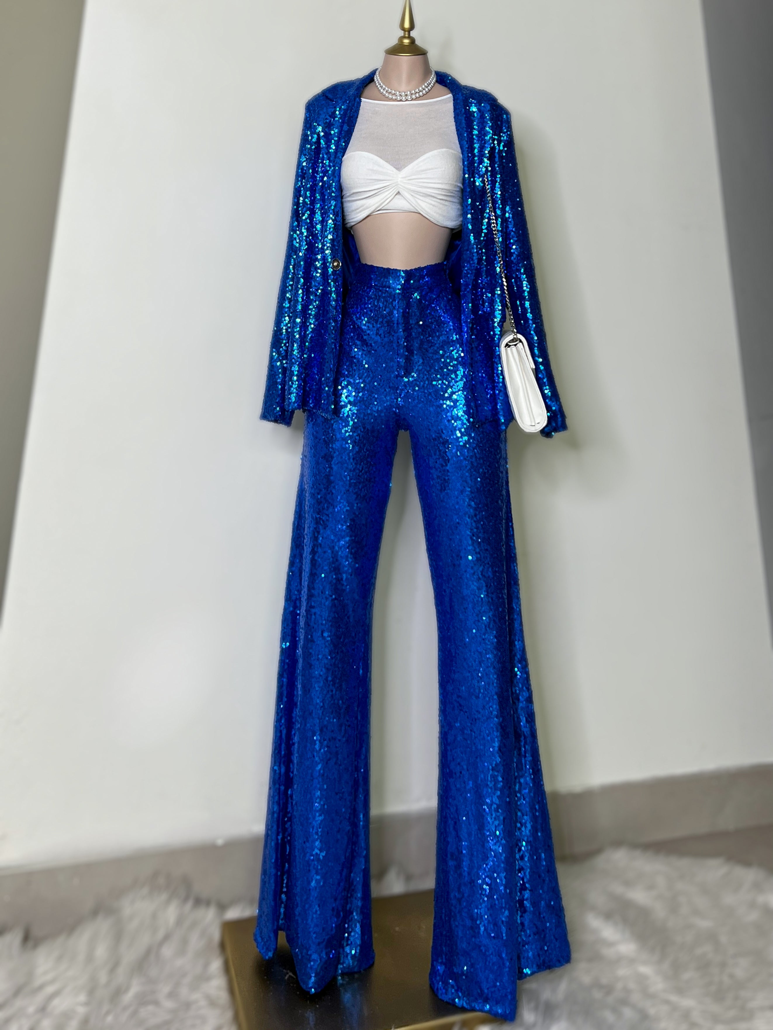 SET SASTRE LENTEJUELA AZUL