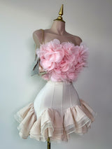 BLUSA DE FLORES ROSAS