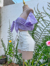 SHORT BLANCO CON PEDRERÍA