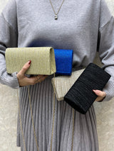 BOLSO DORADO CON BRILLO