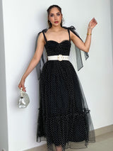 CAMILA BLACK AND WHITE DRESS