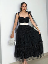 CAMILA BLACK AND WHITE DRESS