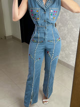 PALAZZO CON PEDRERÍA DE COLORES