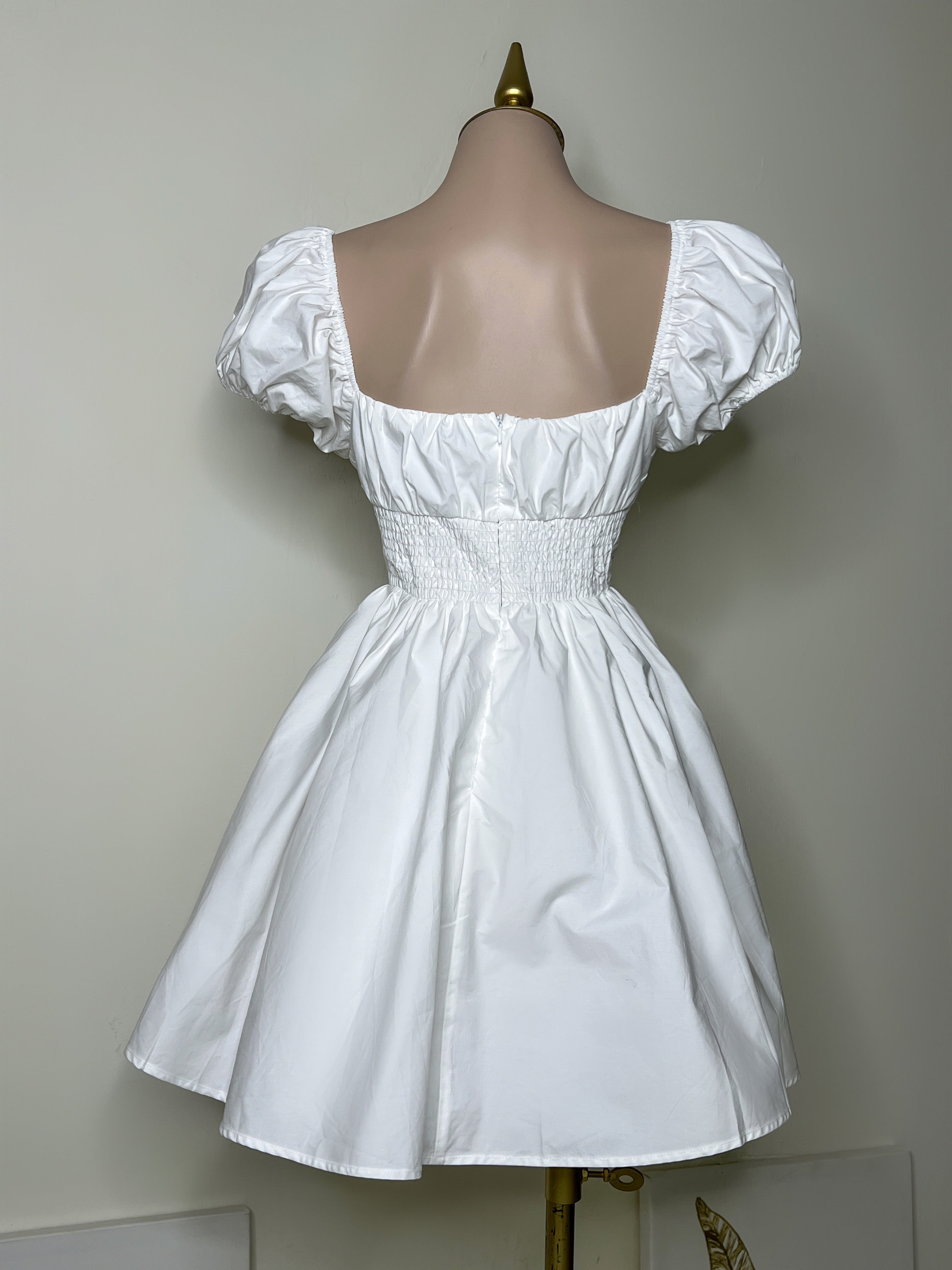 VESTIDO BLANCO ESTILO CORSET