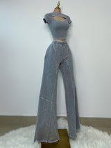 SET CASUAL GRIS AZULADO