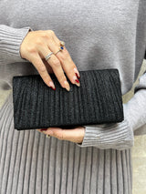 BOLSO NEGRO CON BRILLO