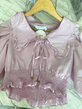 BLUSA LILA CON LISTÓN