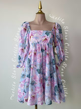 VESTIDO FLORAL CON TOQUE BORDADO