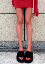 MEDIAS ROJAS TRANSPARENTES