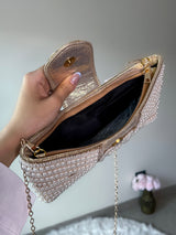 BOLSO MOÑO CHAMPAGNE