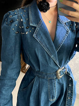 ENTERIZO MEZCLILLA CON HEBILLA