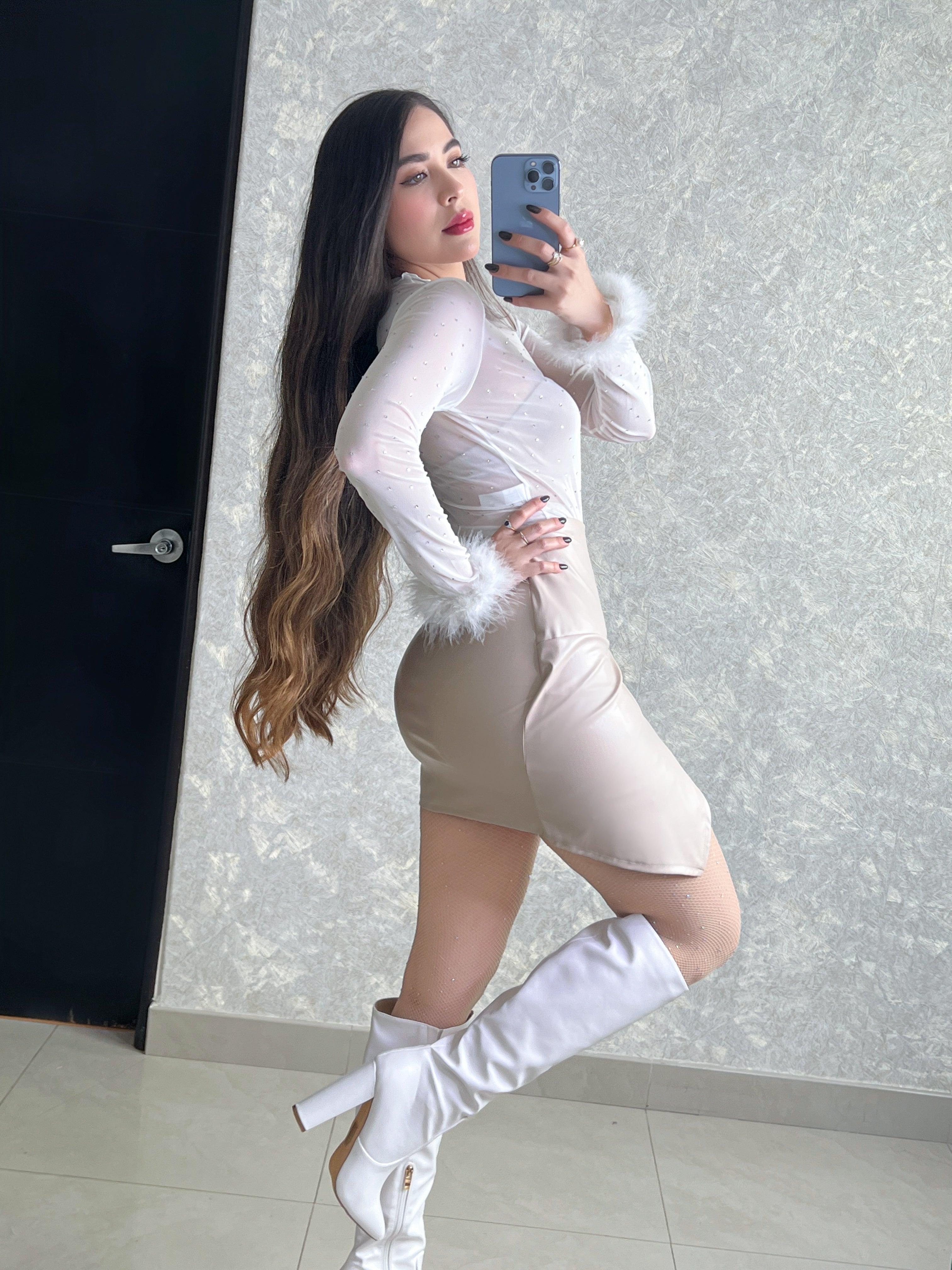 FALDA HUESO VINIPIEL NUDO