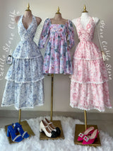 VESTIDO FLORAL CON TOQUE BORDADO