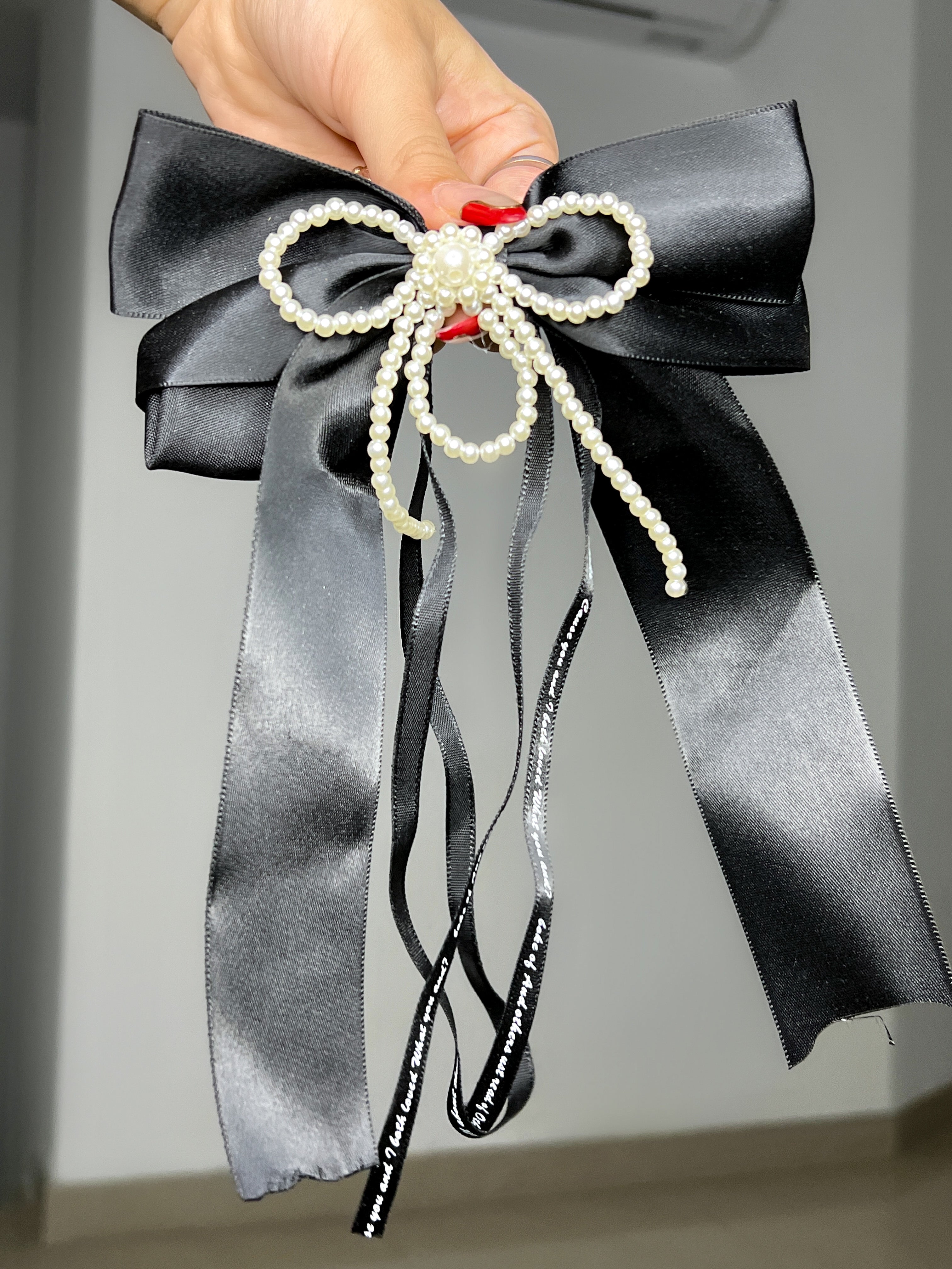 PRENDEDOR MOÑO NEGRO