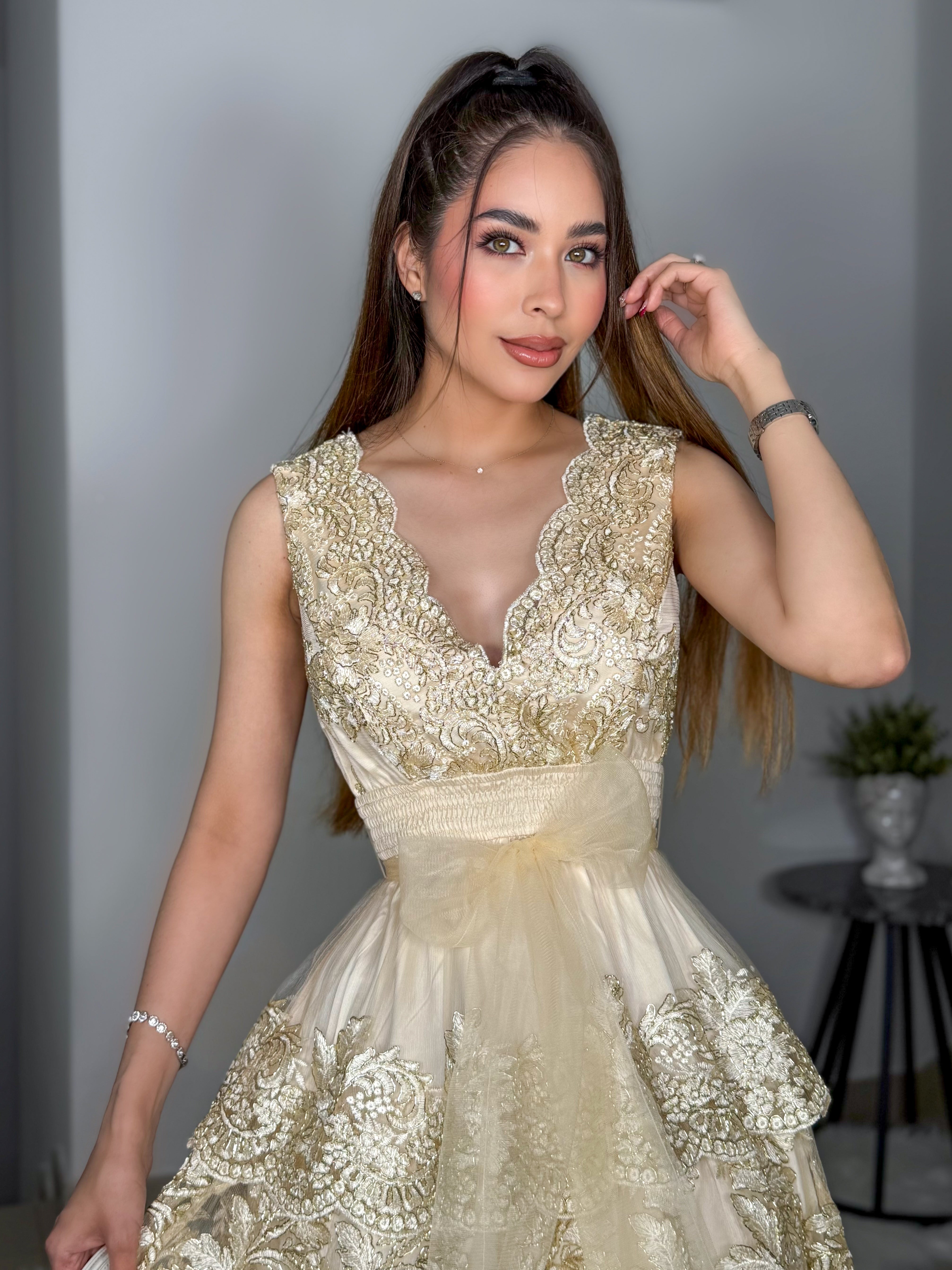 VESTIDO NATALI IVORY