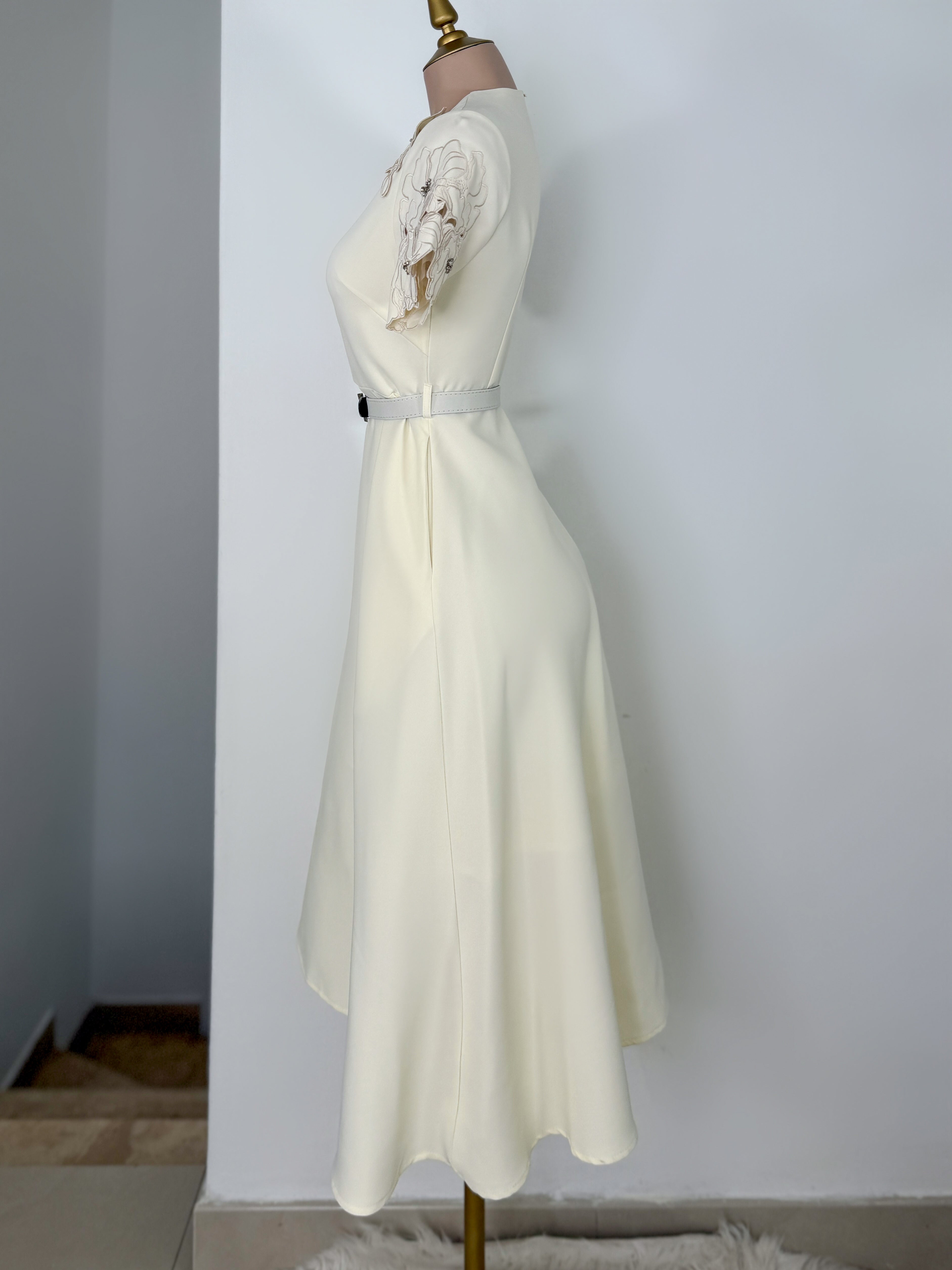VESTIDO ITZEL IVORY