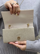 BOLSO IVORY CON BRILLO