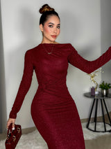 VESTIDO DORIAN GUINDA