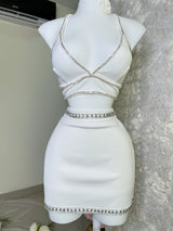 SET FALDA Y TOP BLANCO