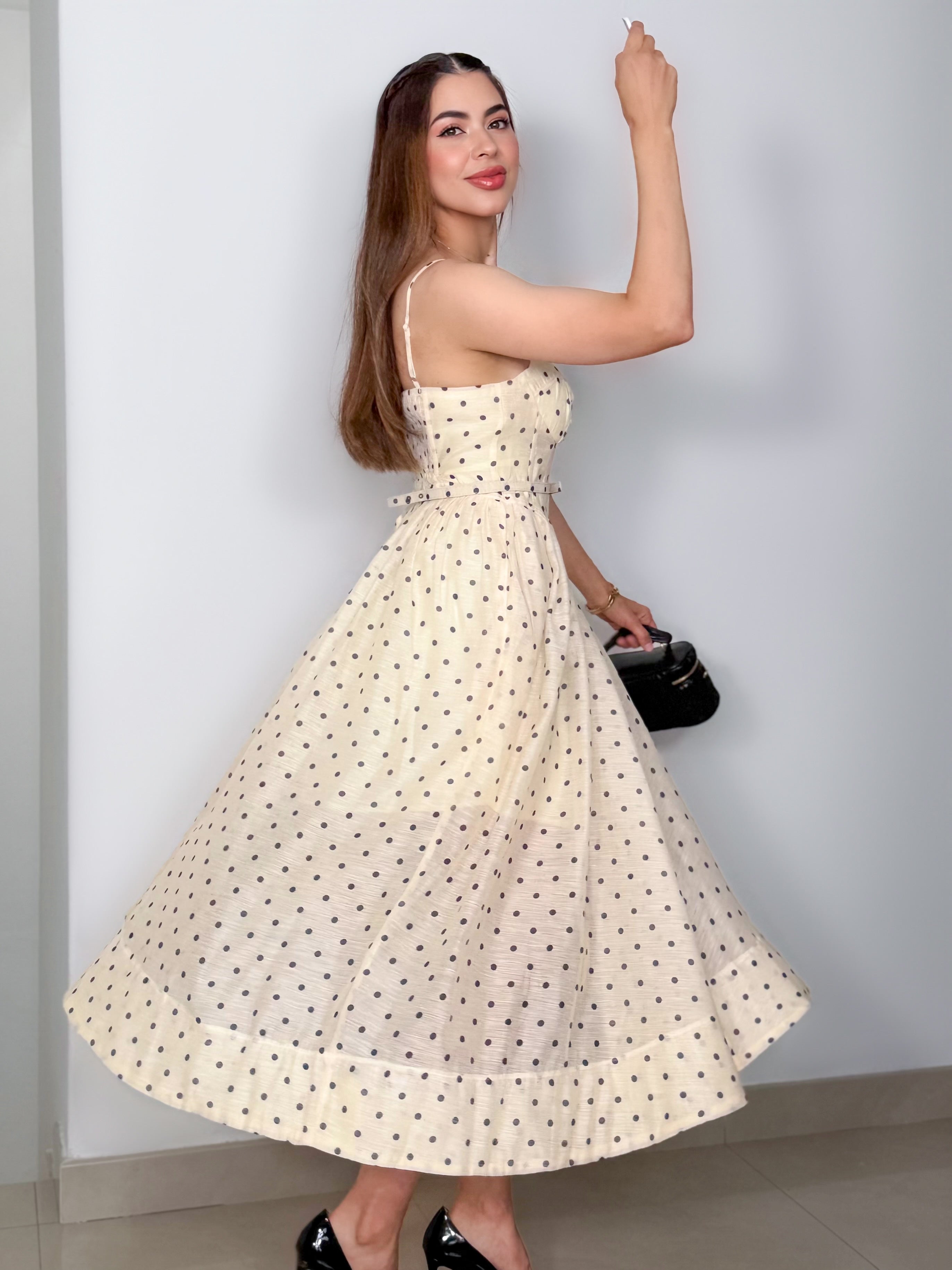 VESTIDO DISNIVA BEIGE