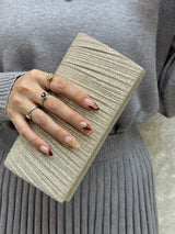 BOLSO IVORY CON BRILLO