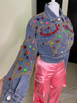 CHAQUETA CON PEDRERÍA