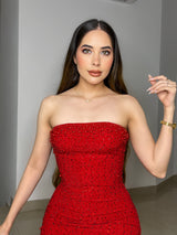VESTIDO PERLA TINTO