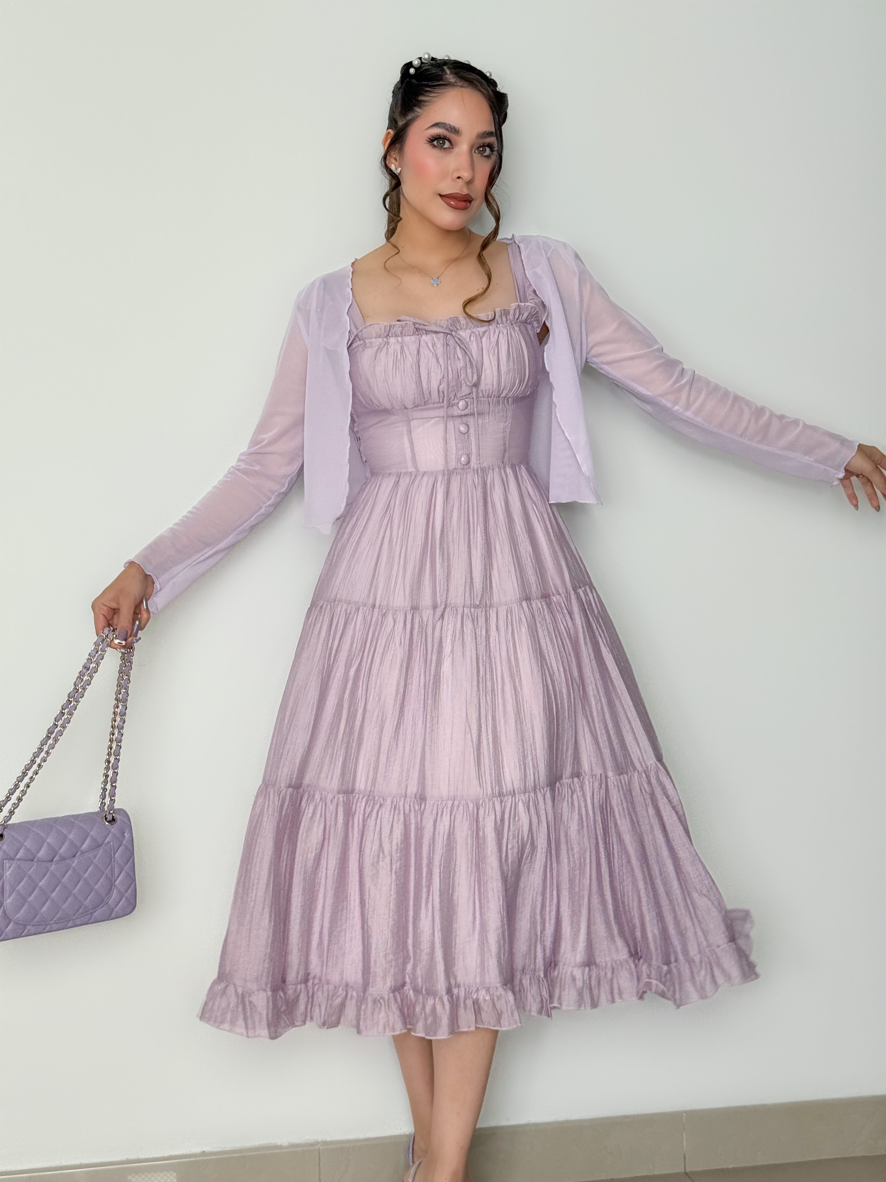 VESTIDO ITZAMAR LILA