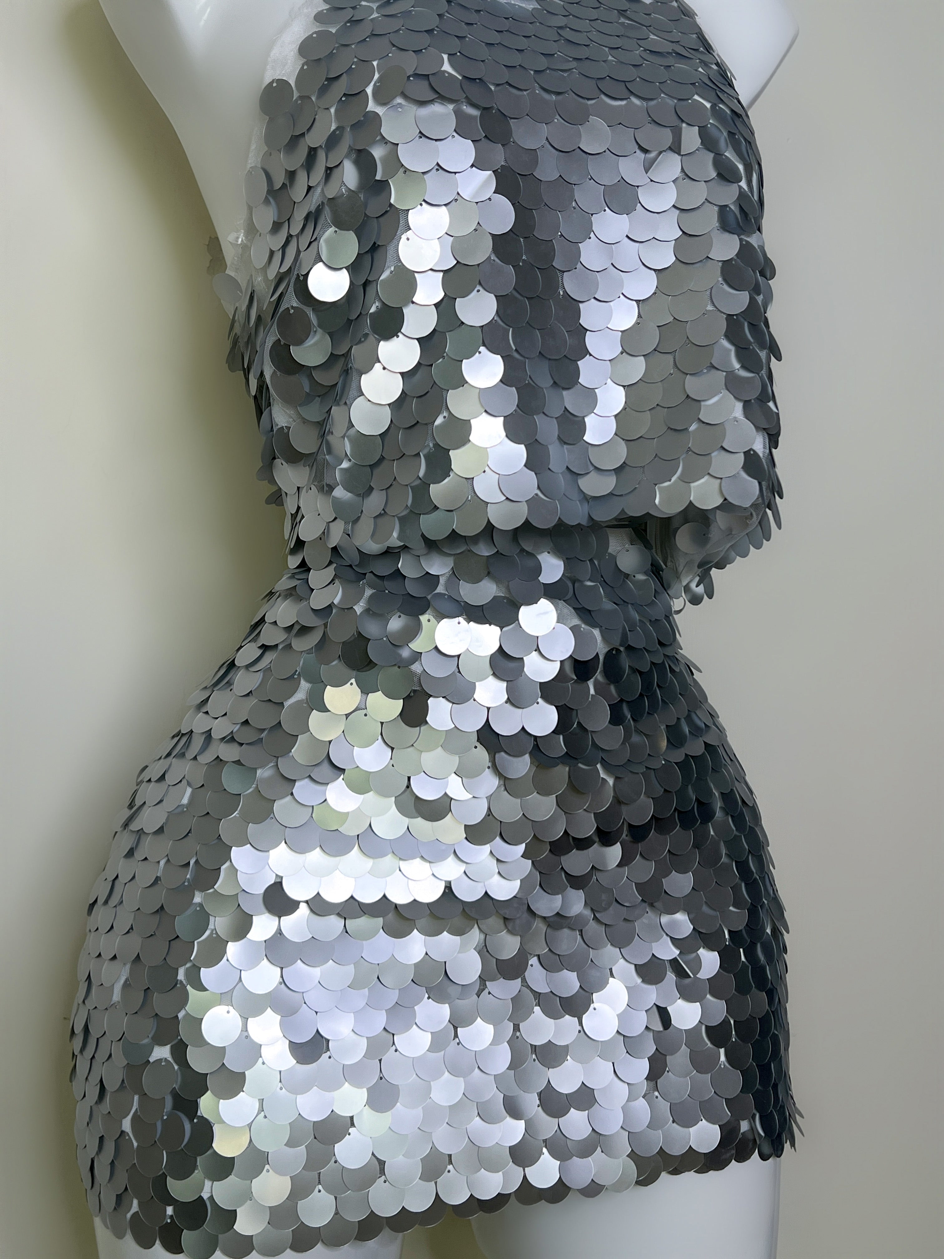 SET SILVER FALDA Y BLUSA