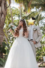 VESTIDO DE NOVIA(UN USO)-SEMINUEVO- TIENE COPAS, CINTURA AJUSTABLE- CON VARILLAS(DE REGALO VELO  Y FALDILLA)