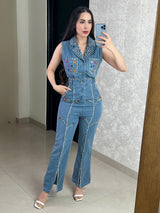 PALAZZO CON PEDRERÍA DE COLORES