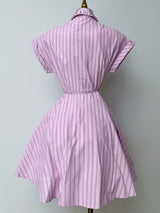 VESTIDO ROSA CON PEDRERÍA