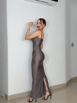 VESTIDO ITZEL METÁLICO