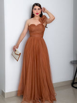 VESTIDO AMAYRANI MARRÓN