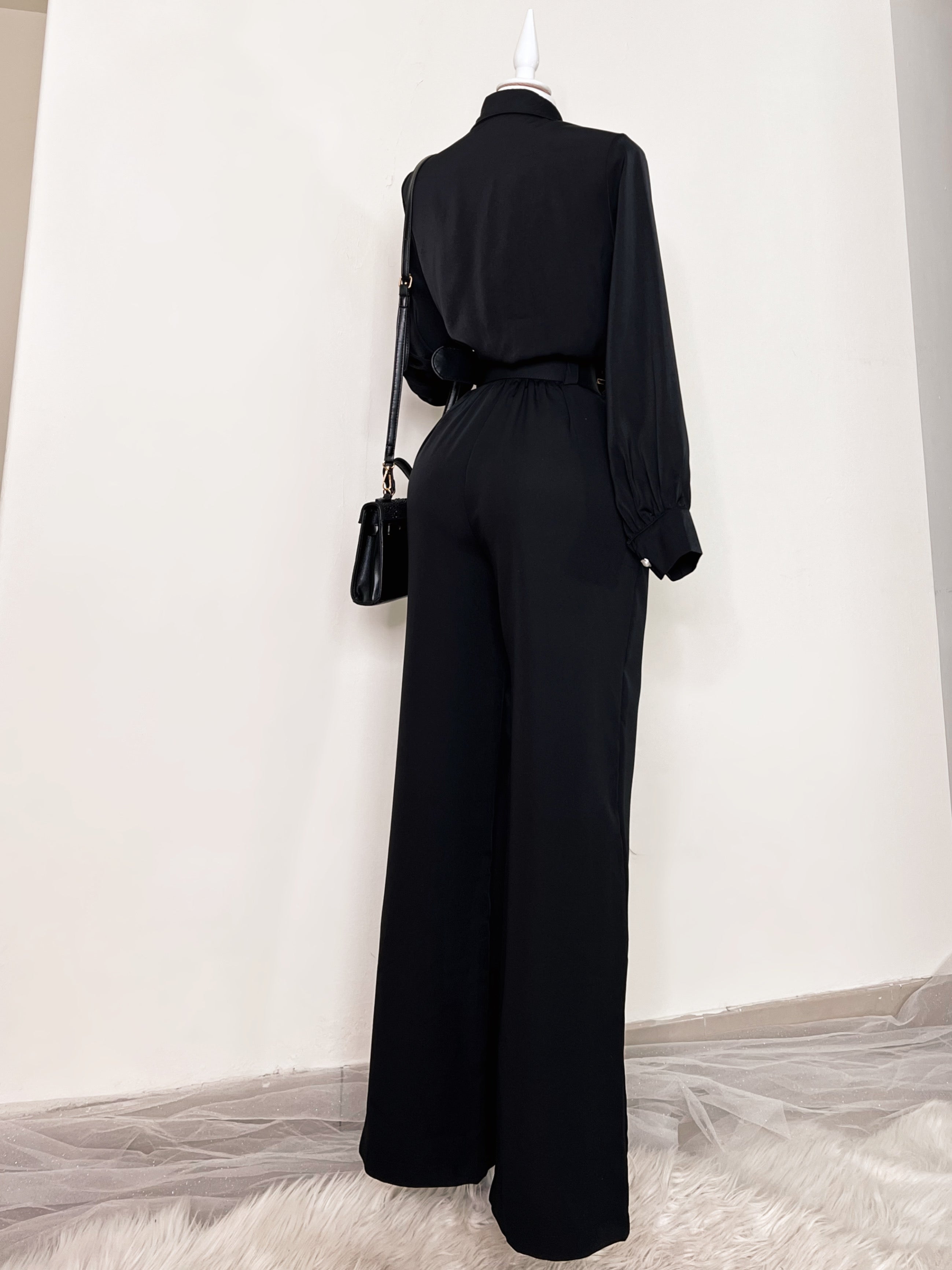 Camisa Negra Pedrería