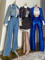 SET SASTRE LENTEJUELA AZUL