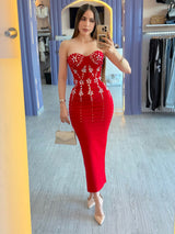 VESTIDO GLORIA ROJO