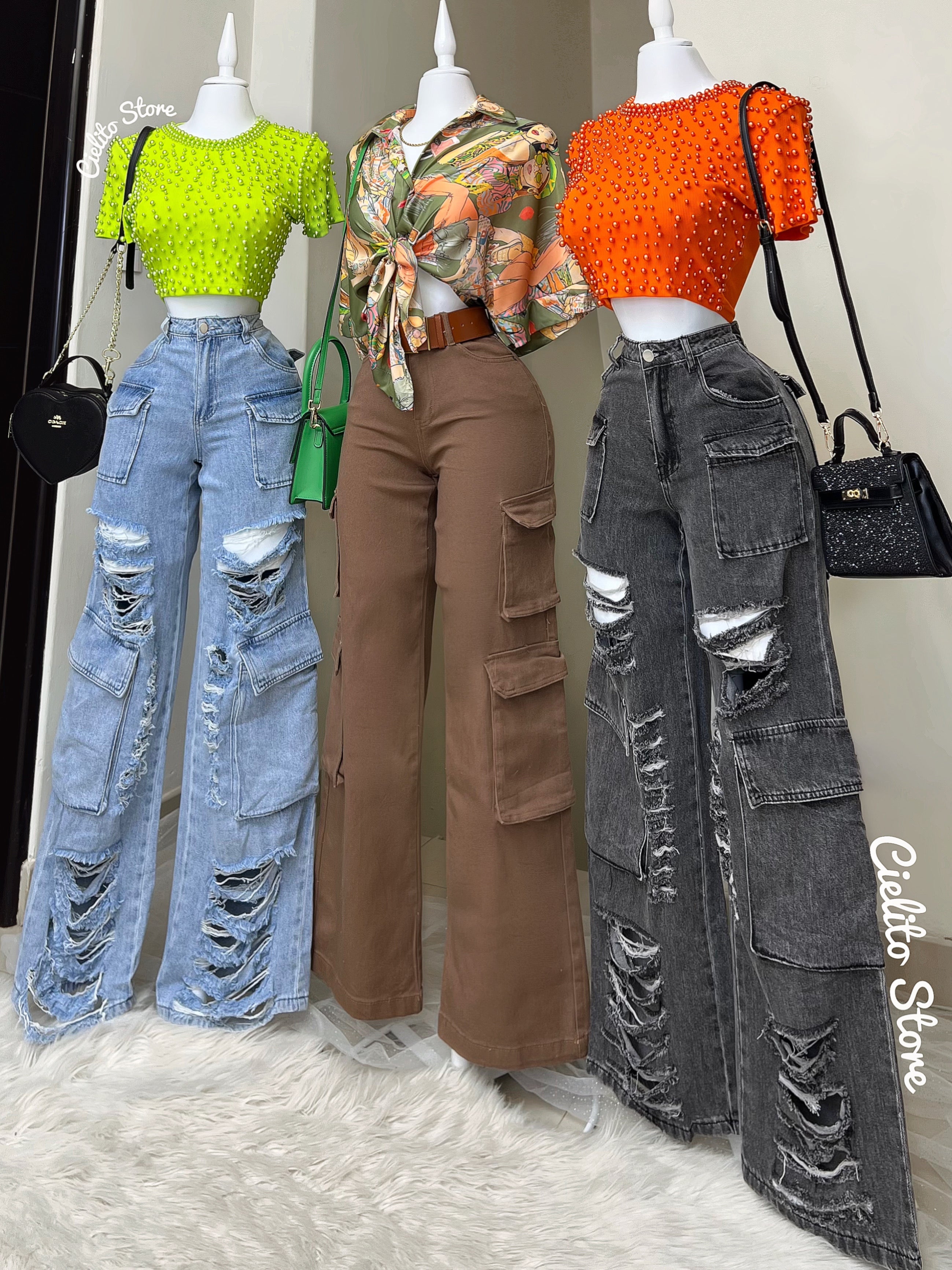 PANTALÓN DENIM NEGRO