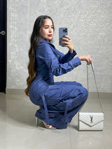 PALAZZO AZUL ESTILO CARGO