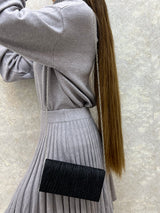 BOLSO NEGRO CON BRILLO