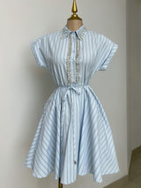 VESTIDO AZUL CON PEDRERÍA