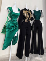 BODY VERDE CON LENTEJUELAS